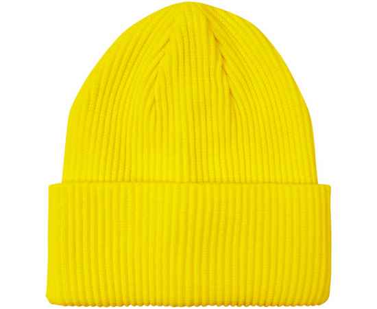 Шапка Franky, желтая, Цвет: желтый, Размер: 56-58, длина 23 см, отворот 9 см, изображение 2