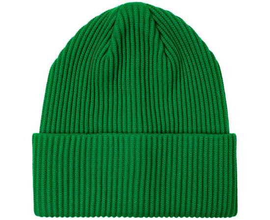 Шапка Franky, зеленая, Цвет: зеленый, Размер: 56-58, длина 23 см, отворот 9 см, изображение 2