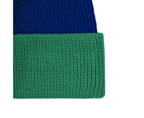 Шапка Snappy, синяя с зеленым, изображение 2