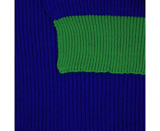 Шарф Snappy, синий с зеленым, изображение 2