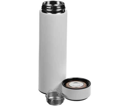 Смарт-бутылка с заменяемой батарейкой Long Therm, белая, Цвет: белый, Объем: 500, изображение 2
