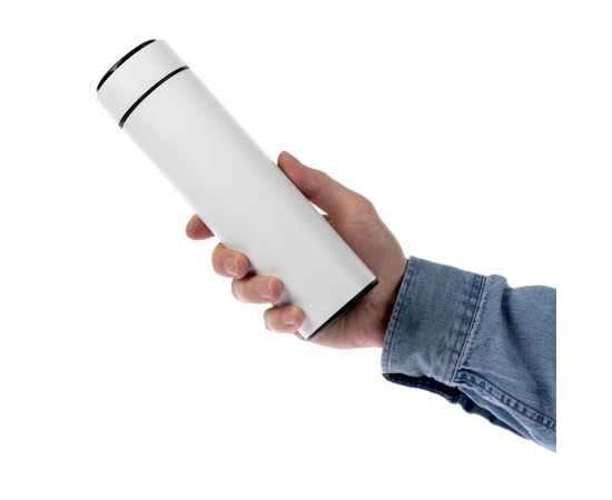Смарт-бутылка с заменяемой батарейкой Long Therm, белая, Цвет: белый, Объем: 500, изображение 7