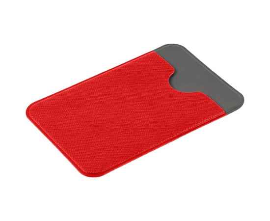 Чехол для карты на телефон Devon, красный с серым, Цвет: красный, изображение 2