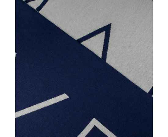 Шарф Bereg, серый с синим, Цвет: синий, серый, изображение 6