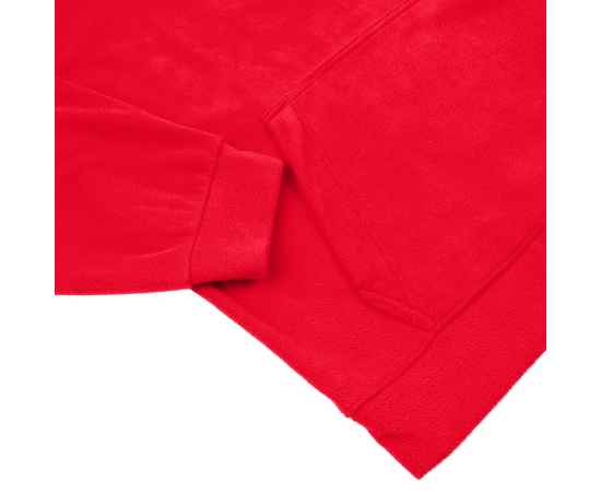 Худи флисовое унисекс Manakin, красное, размер M/L, Цвет: красный, Размер: M/L, изображение 4