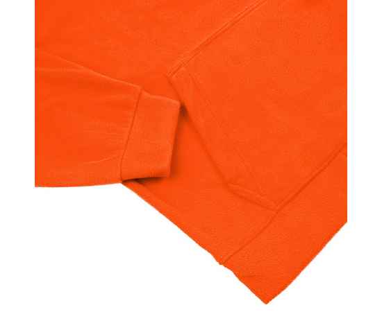 Худи флисовое унисекс Manakin, оранжевое, размер XL/XXL, Цвет: оранжевый, Размер: XL/2XL, изображение 4