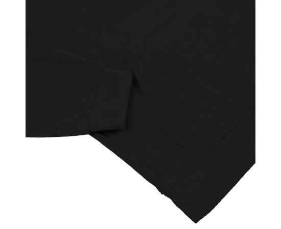 Худи флисовое унисекс Manakin, черное, размер XS/S, Цвет: черный, Размер: XS/S, изображение 4