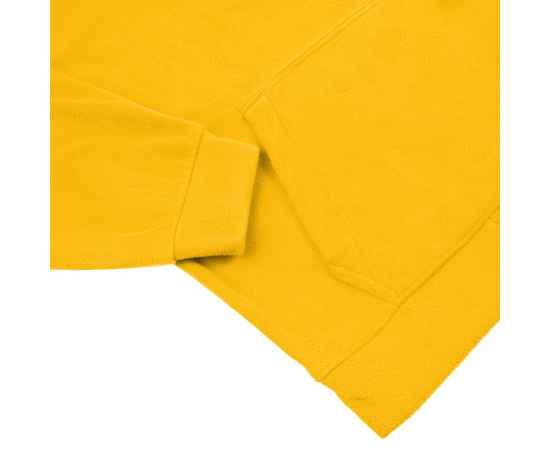 Худи флисовое унисекс Manakin, желтое, размер M/L, Цвет: желтый, Размер: M/L, изображение 4