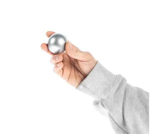 Антистресс-мяч Mash, серебристый, Цвет: серебристый, изображение 2