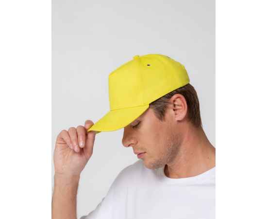 Бейсболка Standard, желтая (лимонная), Цвет: желтый, изображение 5