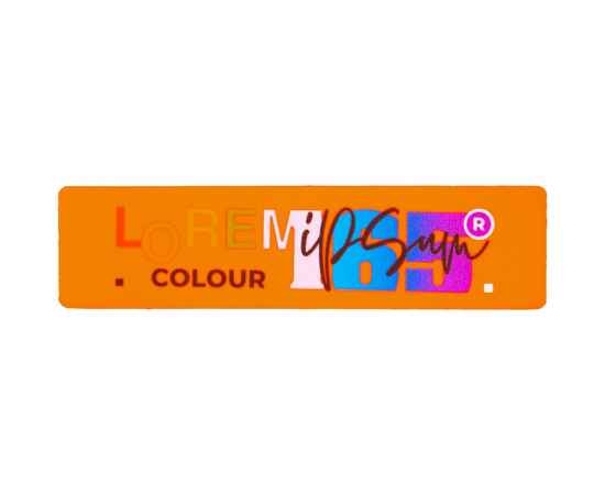 Наклейка тканевая Lunga, S, оранжевый неон, Цвет: оранжевый, изображение 2