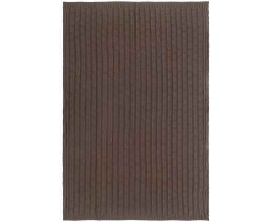 Плед Trenza, коричневый (какао), Цвет: коричневый, Размер: 110х170 с, изображение 4