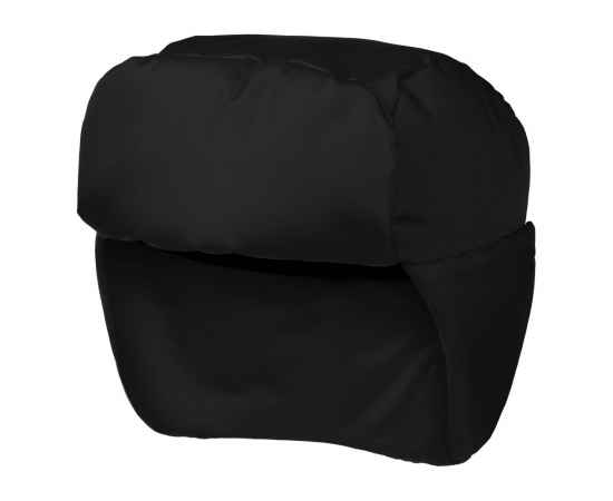 Шапка-ушанка Shelter, черная, Цвет: черный, изображение 2