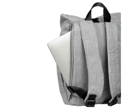 Рюкзак Packmate Roll, серый, Цвет: серый, Объем: 13, Размер: 27х38х12 см, изображение 6