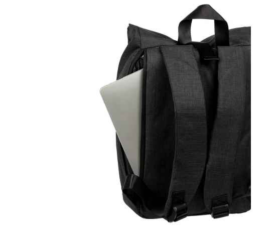 Рюкзак Packmate Roll, черный, Цвет: черный, Объем: 13, Размер: 27х38х12 см, изображение 6