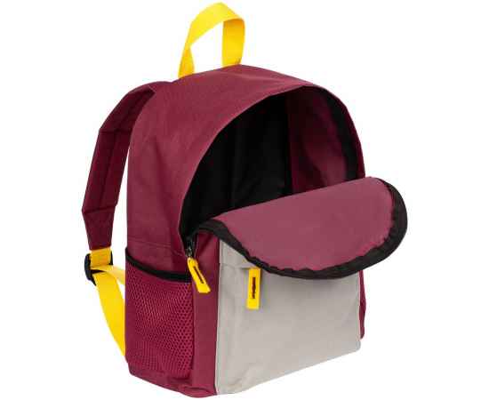 Рюкзак детский Kiddo, бордовый с серым, изображение 5