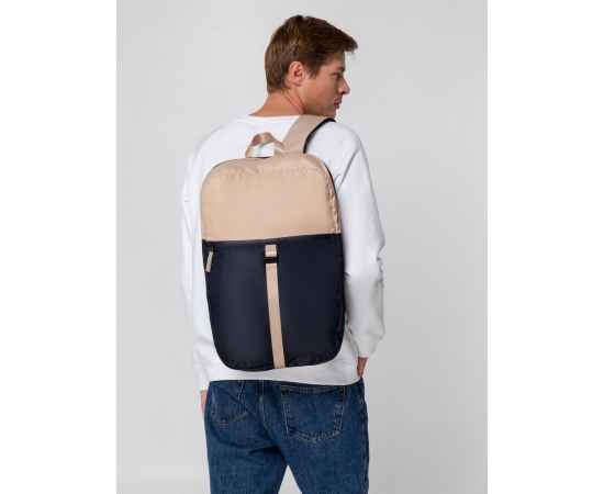 Рюкзак coolStuff, темно-синий с бежевым, изображение 12