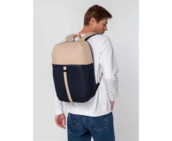 Рюкзак coolStuff, темно-синий с бежевым, изображение 11