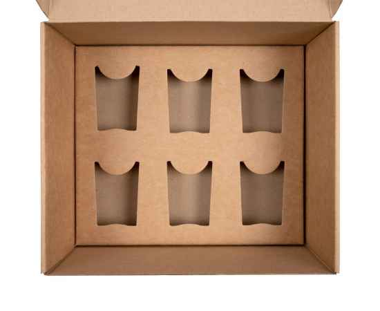 Коробка Grande с ложементом для стопок, крафт, Размер: 25,3х21,2х11,4 см, изображение 2