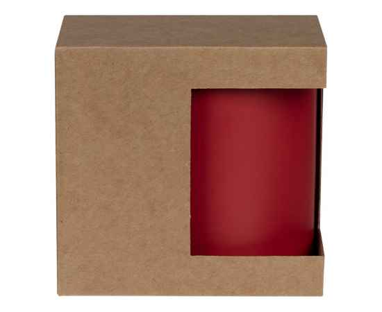 Коробка для кружки с окном Cupcase, крафт, Размер: 11,2х9,3х10,6 см, внутренние размеры: 11х9х10,5, изображение 2