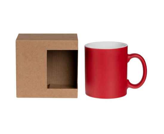 Коробка для кружки с окном Cupcase, крафт, Размер: 11,2х9,3х10,6 см, внутренние размеры: 11х9х10,5, изображение 3
