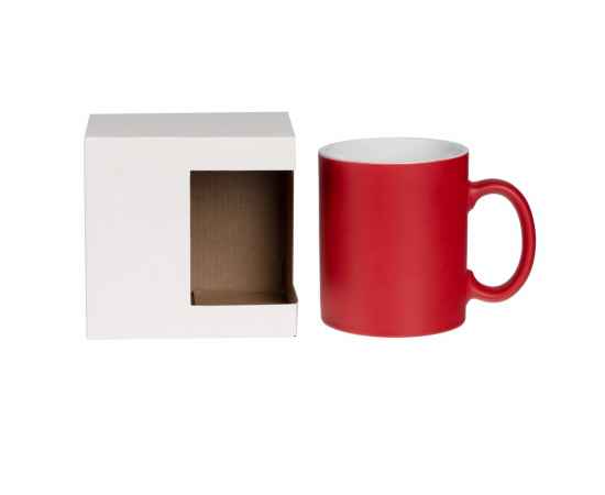 Коробка для кружки с окном Cupcase, белая, изображение 3