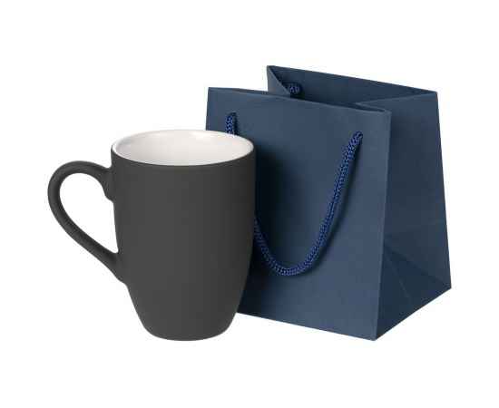 Пакет бумажный под кружку Cupfull, темно-синий, Цвет: синий, темно-синий, Размер: 12х10х13 см, изображение 3
