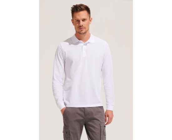 Рубашка поло с длинным рукавом Prime LSL, серый меланж, размер XS, Цвет: серый, серый меланж, Размер: XS, изображение 4