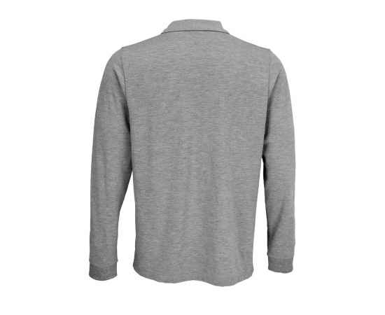 Рубашка поло с длинным рукавом Prime LSL, серый меланж, размер XS, Цвет: серый, серый меланж, Размер: XS, изображение 3