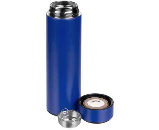 Смарт-бутылка с заменяемой батарейкой Long Therm, синяя, Цвет: синий, Объем: 500, изображение 2