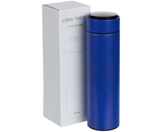 Смарт-бутылка с заменяемой батарейкой Long Therm, синяя, Цвет: синий, Объем: 500, изображение 8