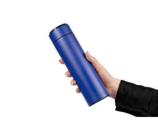Смарт-бутылка с заменяемой батарейкой Long Therm, синяя, Цвет: синий, Объем: 500, изображение 7