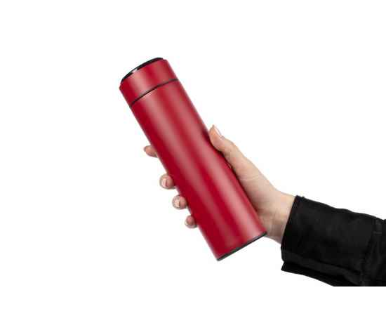 Смарт-бутылка с заменяемой батарейкой Long Therm, красная, Цвет: красный, Объем: 500, изображение 7