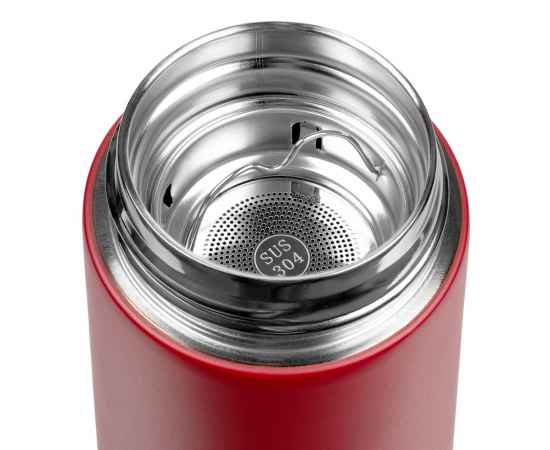 Смарт-бутылка с заменяемой батарейкой Long Therm, красная, Цвет: красный, Объем: 500, изображение 4