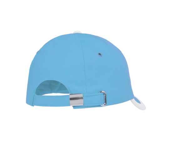 Бейсболка Honor, голубая с белым кантом, Цвет: белый, голубой, изображение 2