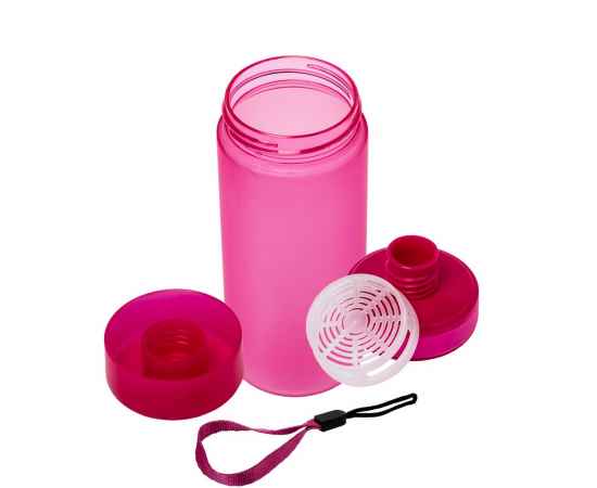 Бутылка для воды Simple, розовая, Цвет: розовый, Объем: 400, изображение 4