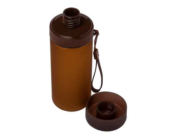 Бутылка для воды Simple, коричневая, Цвет: коричневый, Объем: 400, изображение 3