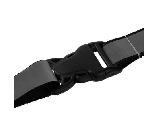 Лента светоотражающая Interlevel, черная с серым, Цвет: черный, серый, изображение 4