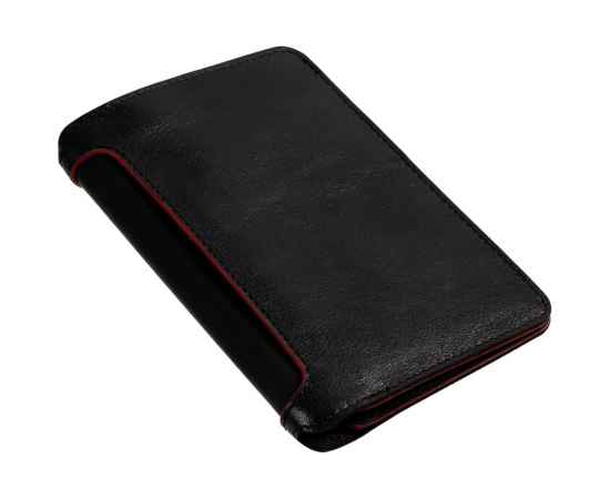Автобумажник Arrival, черный с красным, Цвет: черный, красный, Размер: 10,7х15 см, изображение 3