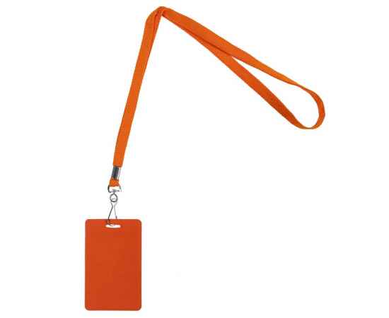 Лента с карабином Colorplan, оранжевая, Цвет: оранжевый, изображение 2