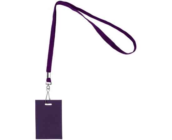 Лента с карабином Colorplan, фиолетовая, Цвет: фиолетовый, изображение 2