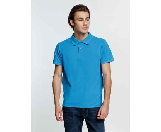 Рубашка поло мужская Virma Premium, бирюзовая, размер S, Цвет: бирюзовый, Размер: S, изображение 3