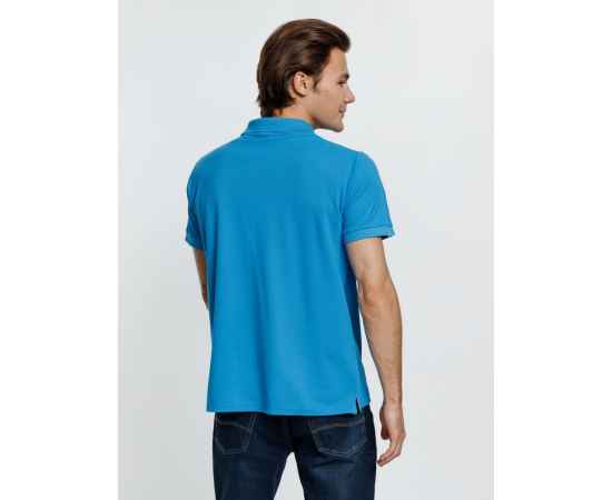 Рубашка поло мужская Virma Premium, бирюзовая, размер S, Цвет: бирюзовый, Размер: S, изображение 4