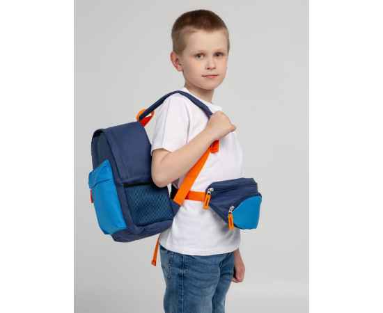 Поясная сумка детская Kiddo, синяя с голубым, Цвет: голубой, синий, изображение 5