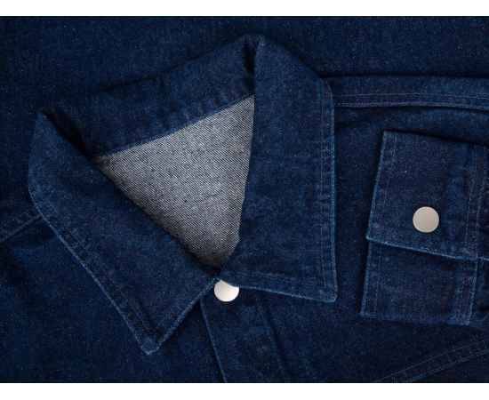 Куртка джинсовая O1, темно-синяя, размер XS/S, Цвет: синий, джинс, темно-синий, Размер: XS/S, изображение 8
