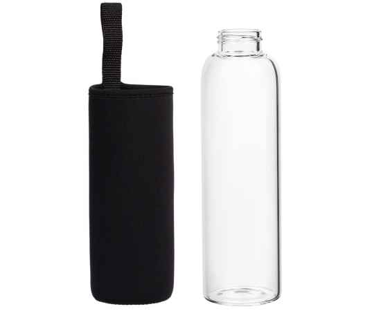 Бутылка для воды Sleeve Ace, черная, Цвет: черный, Объем: 500, изображение 4