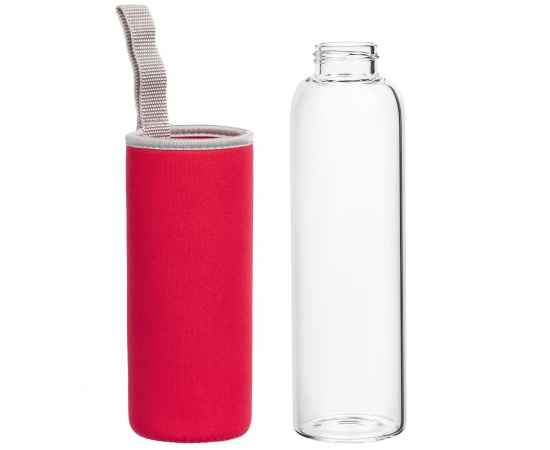 Бутылка для воды Sleeve Ace, красная, Цвет: красный, Объем: 500, изображение 4