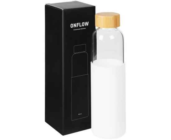 Бутылка для воды Onflow, белая, Цвет: белый, Объем: 500, изображение 7
