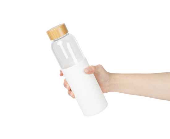Бутылка для воды Onflow, белая, Цвет: белый, Объем: 500, изображение 5