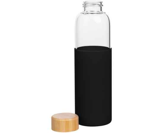 Бутылка для воды Onflow, черная, Цвет: черный, Объем: 500, изображение 2